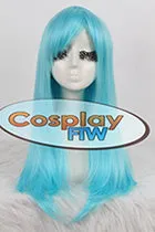 65cm Long Blue Cosplay Wig