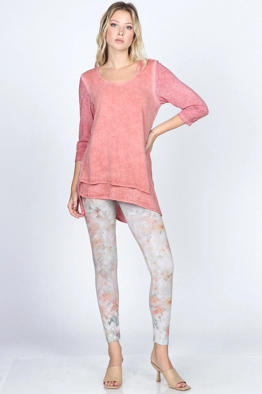 B4292DX High Waist Full Length Legging Monet Floral