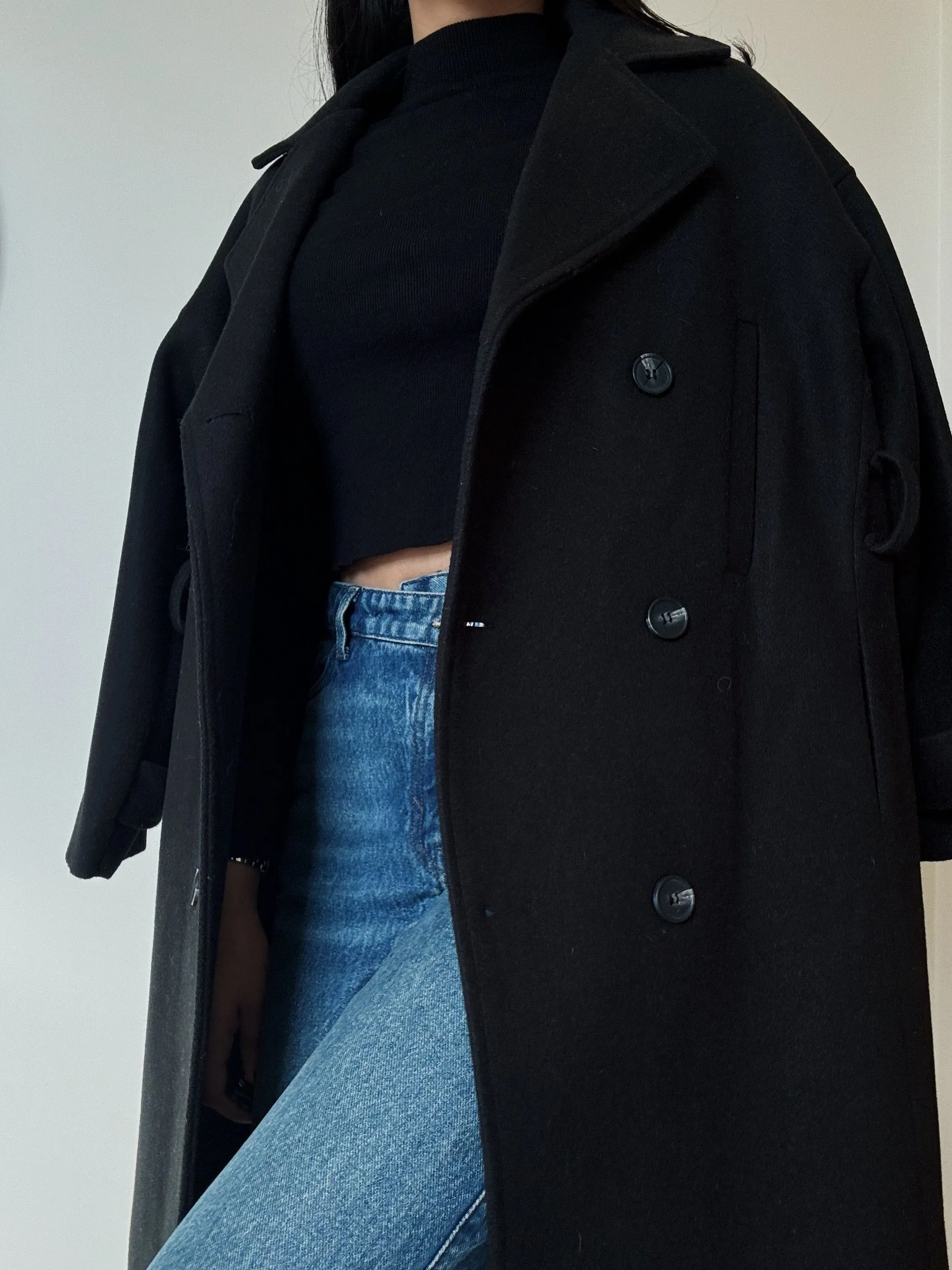 Black Belted Coat