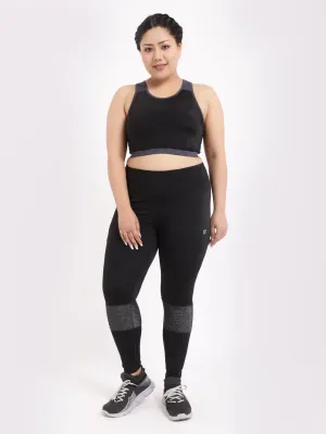 Black Shimmer Tres Chic Leggings