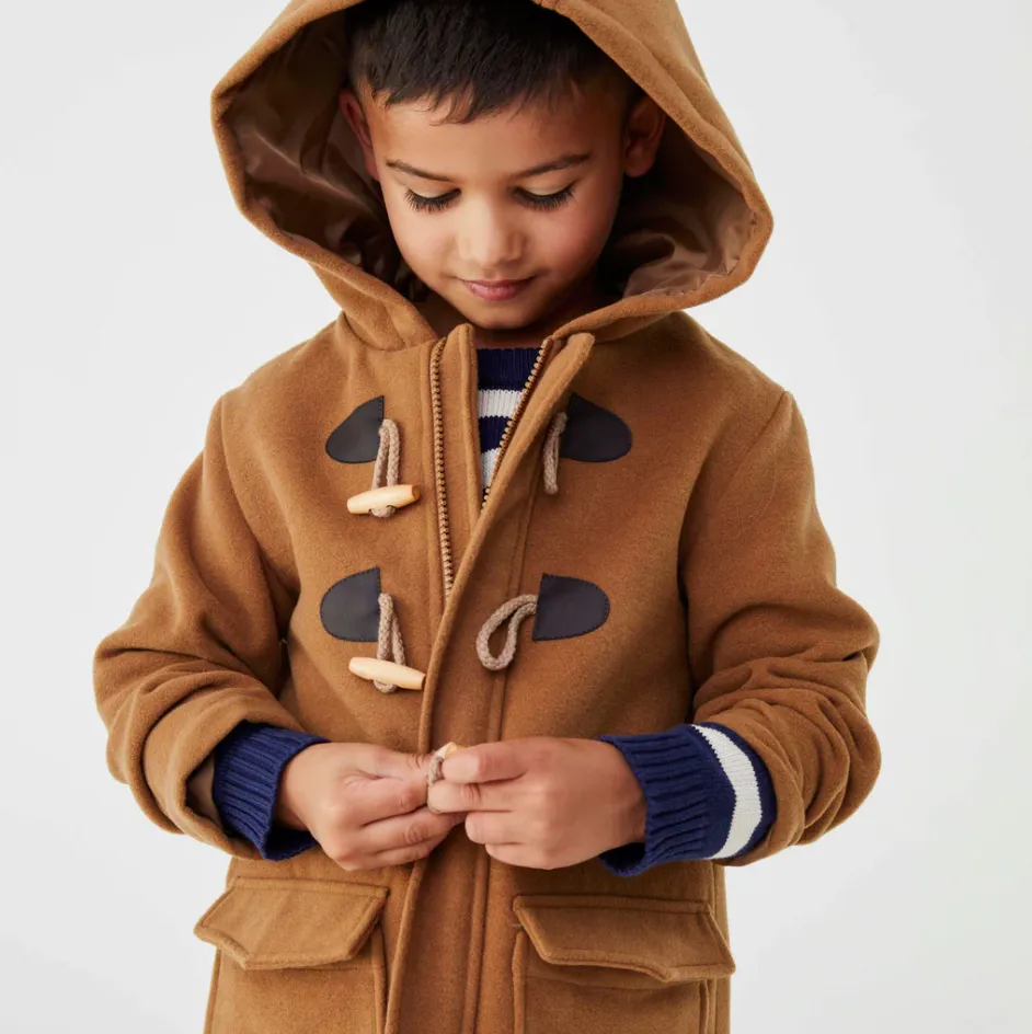 Boys Classic Overcoat - Charcoal