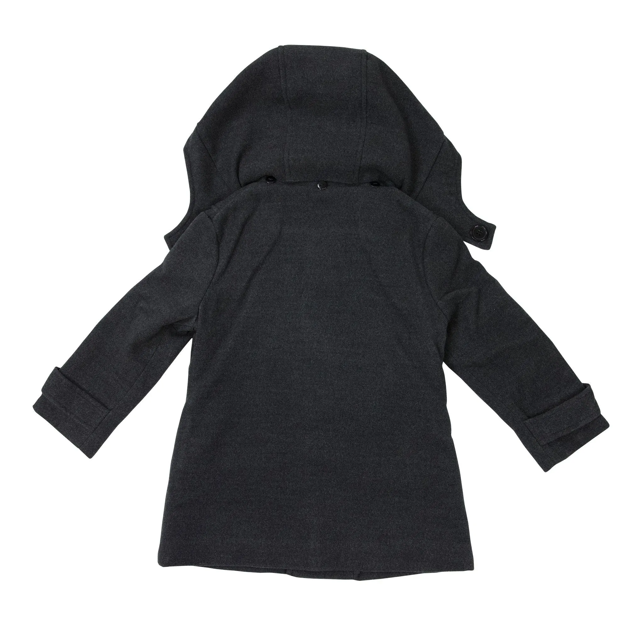Boys Classic Overcoat - Charcoal