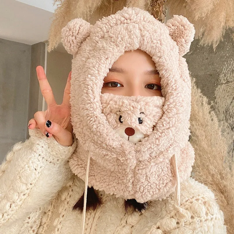 Cartoon Bear Winter Beanies