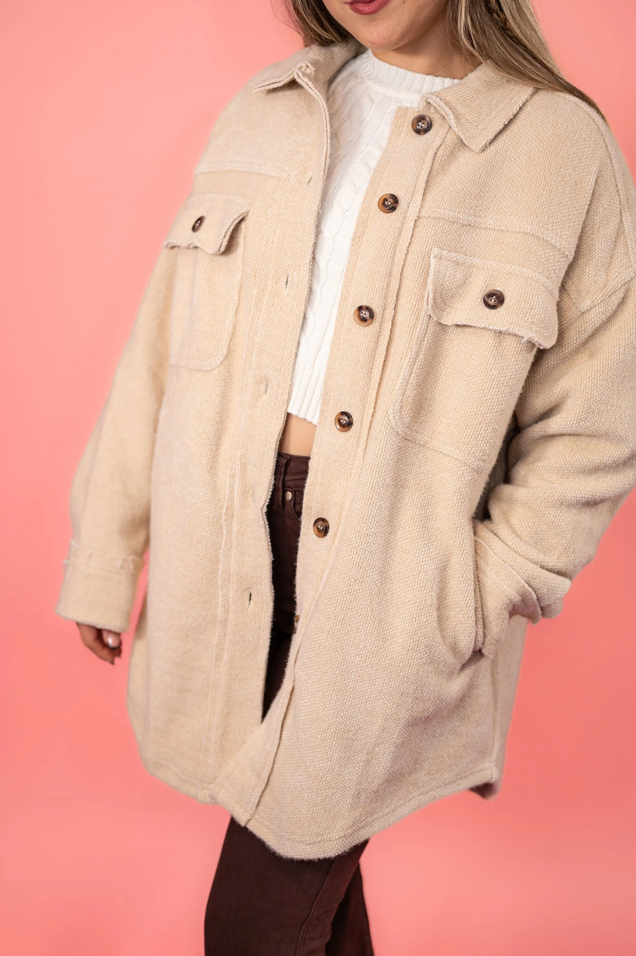 Chilly Nights Thick Shacket : 3 Colors
