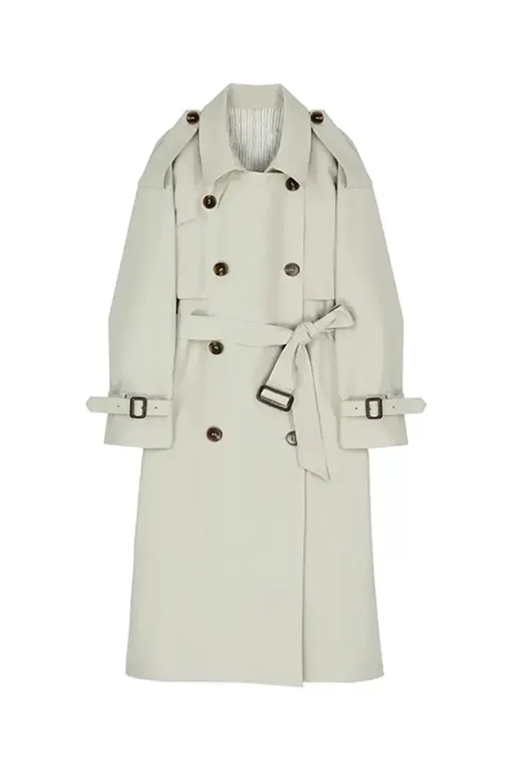 Classic Double Breasted Womens Trench Coat
