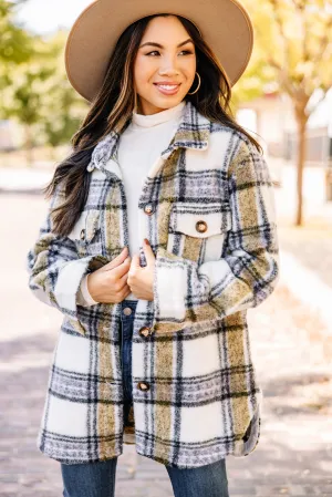 Come Around Blue Plaid Shacket