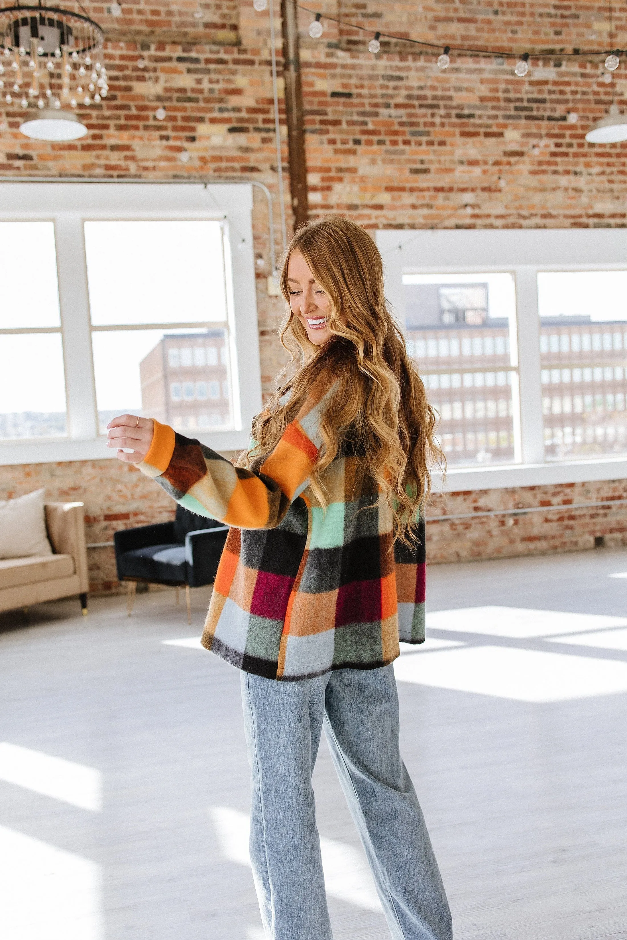 Corine Plaid Print Shacket | DROPSHIP