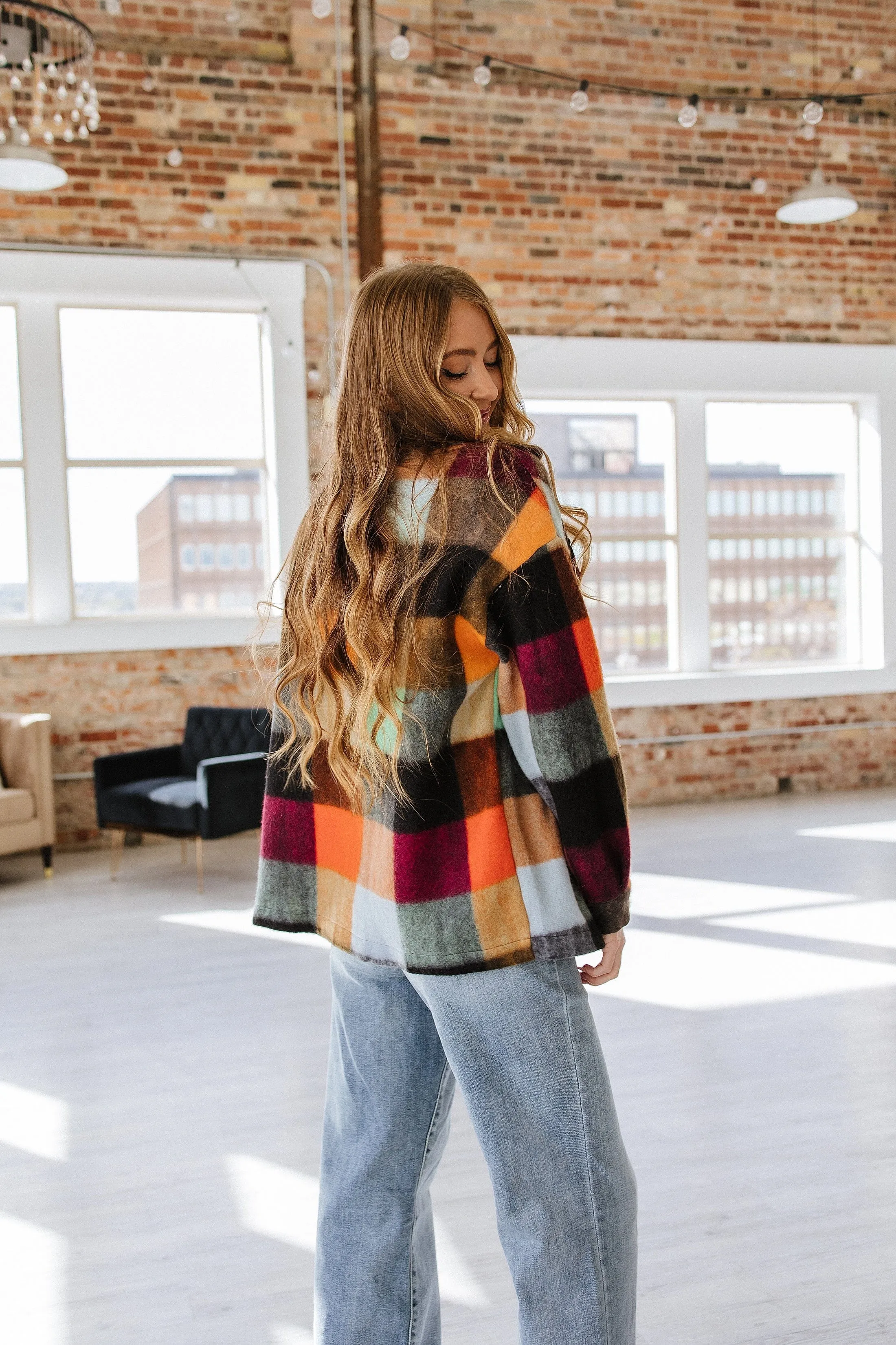 Corine Plaid Print Shacket | DROPSHIP