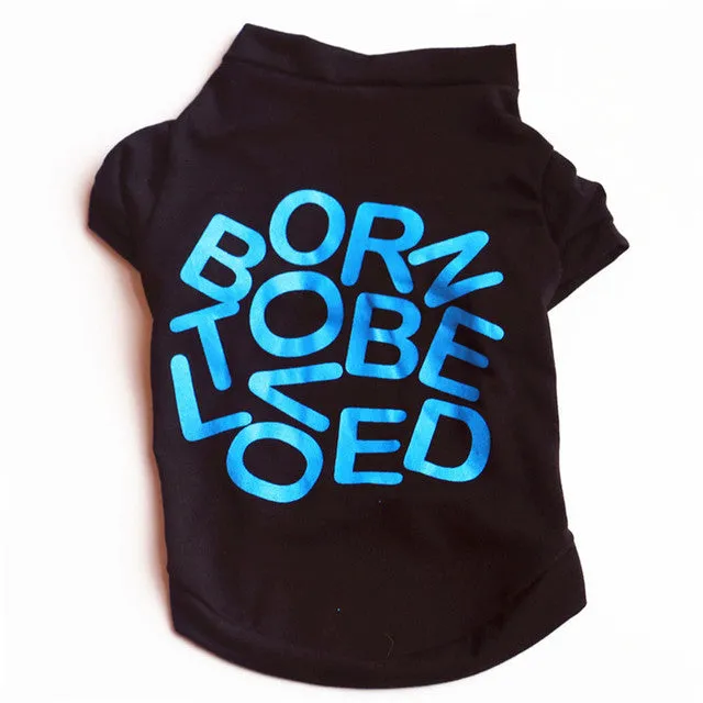 Cute Printed Summer tshirt Dog Clothes