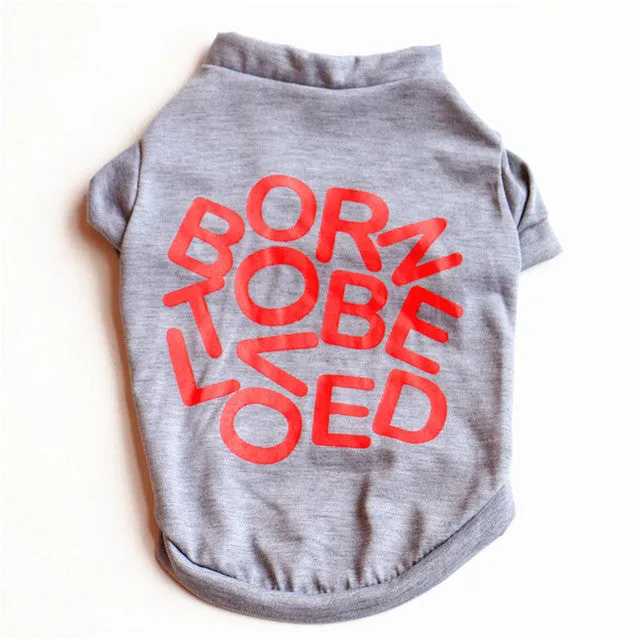 Cute Printed Summer tshirt Dog Clothes