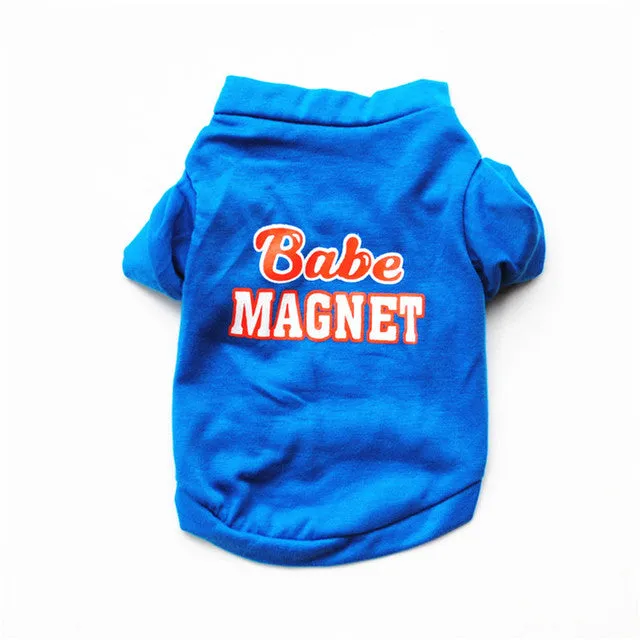 Cute Printed Summer tshirt Dog Clothes