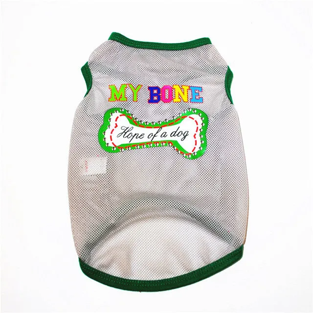 Cute Printed Summer tshirt Dog Clothes