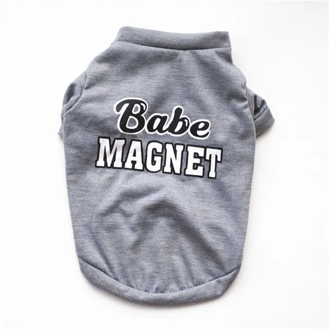 Cute Printed Summer tshirt Dog Clothes