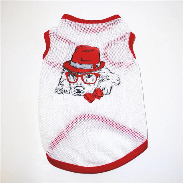 Cute Printed Summer tshirt Dog Clothes