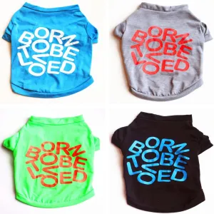 Cute Printed Summer tshirt Dog Clothes