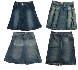 Cutting-Edge Stitches x denim skirts 🔥(S-637)