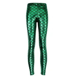 Deep Green Mermaid Women's Leggings