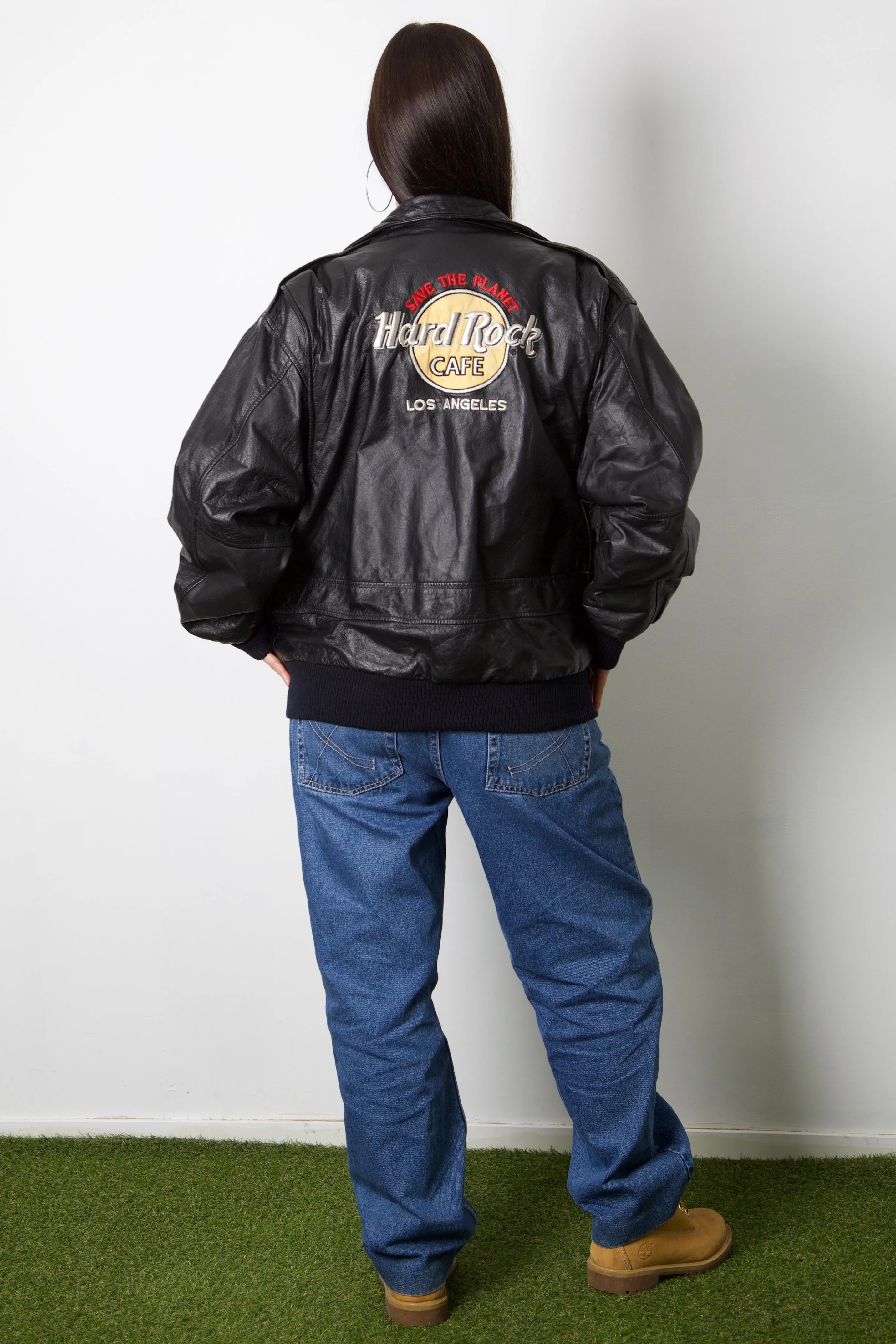 Hard Rock Cafe Los Angeles Leather Jacket L