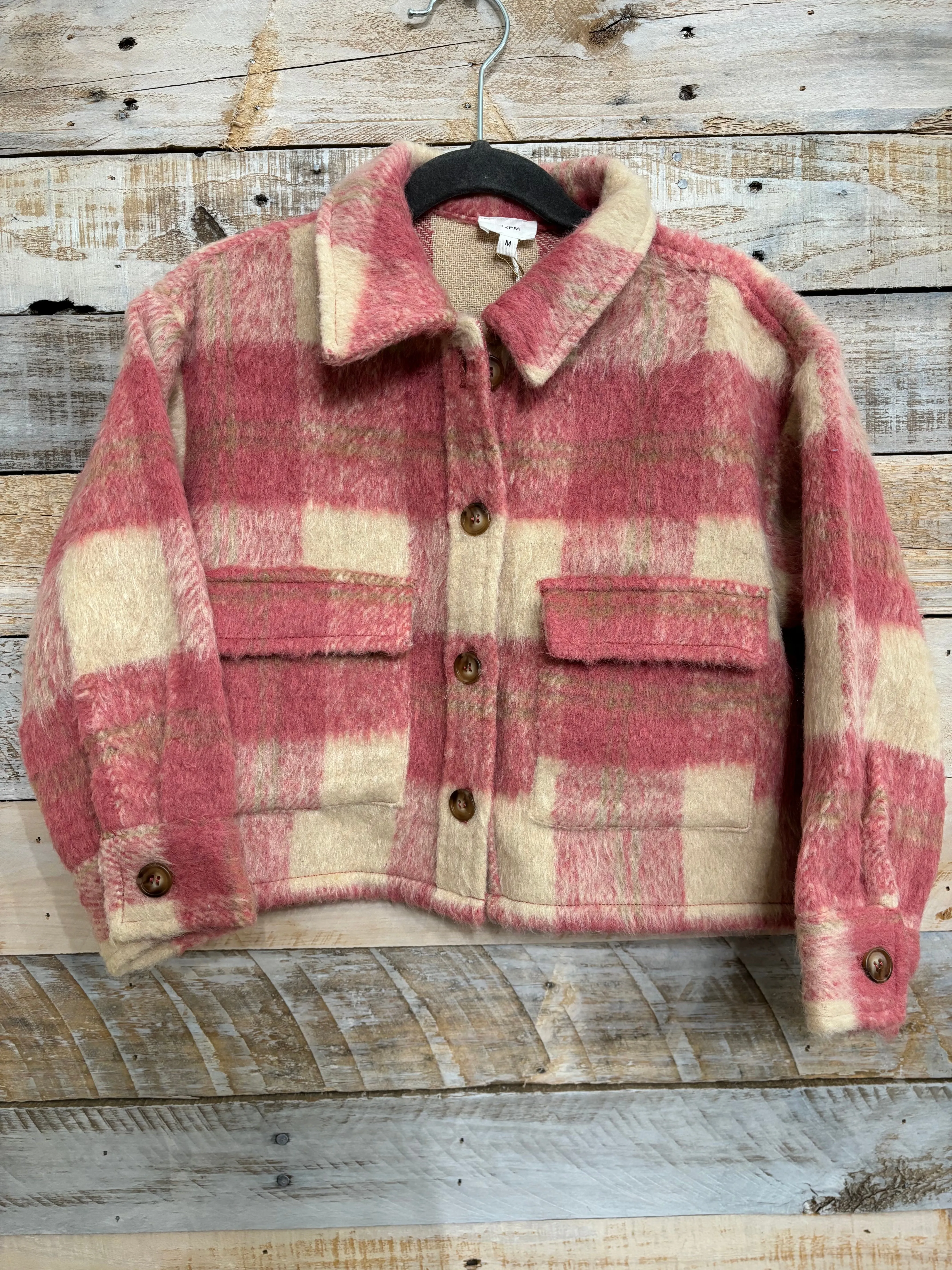 Kids Toasty Wool Blend Cropped Shacket