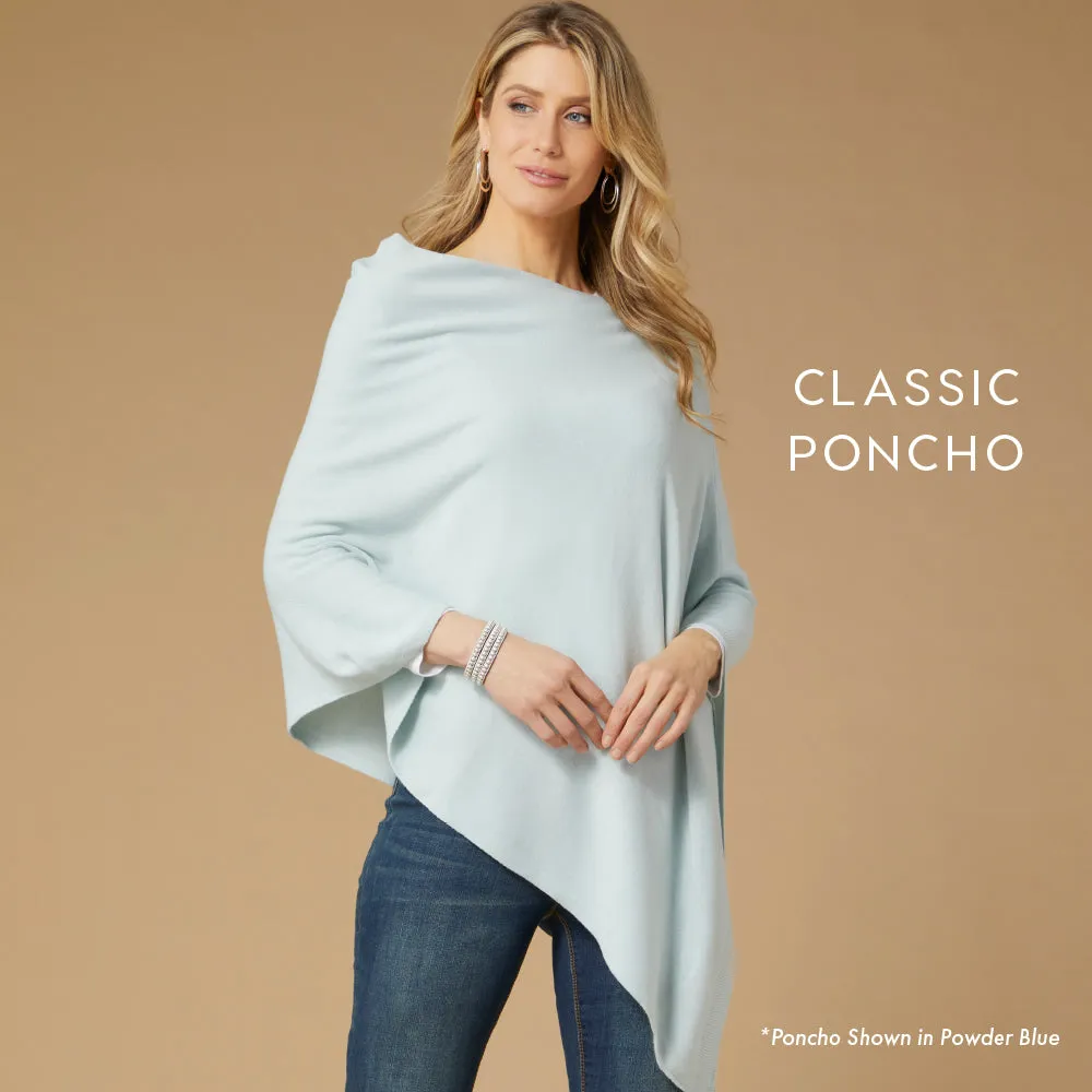 Lightweight Poncho - Aqua