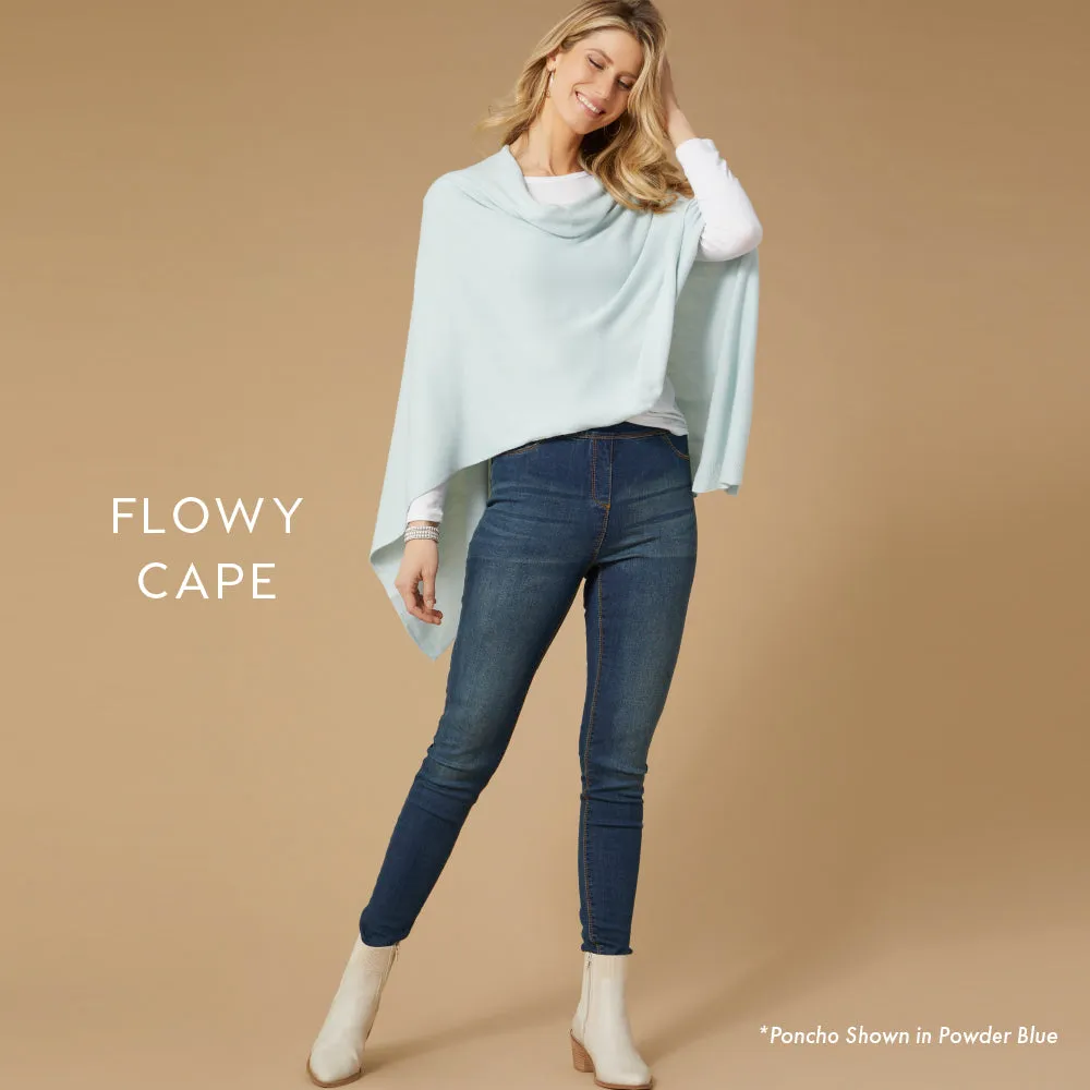 Lightweight Poncho - Aqua