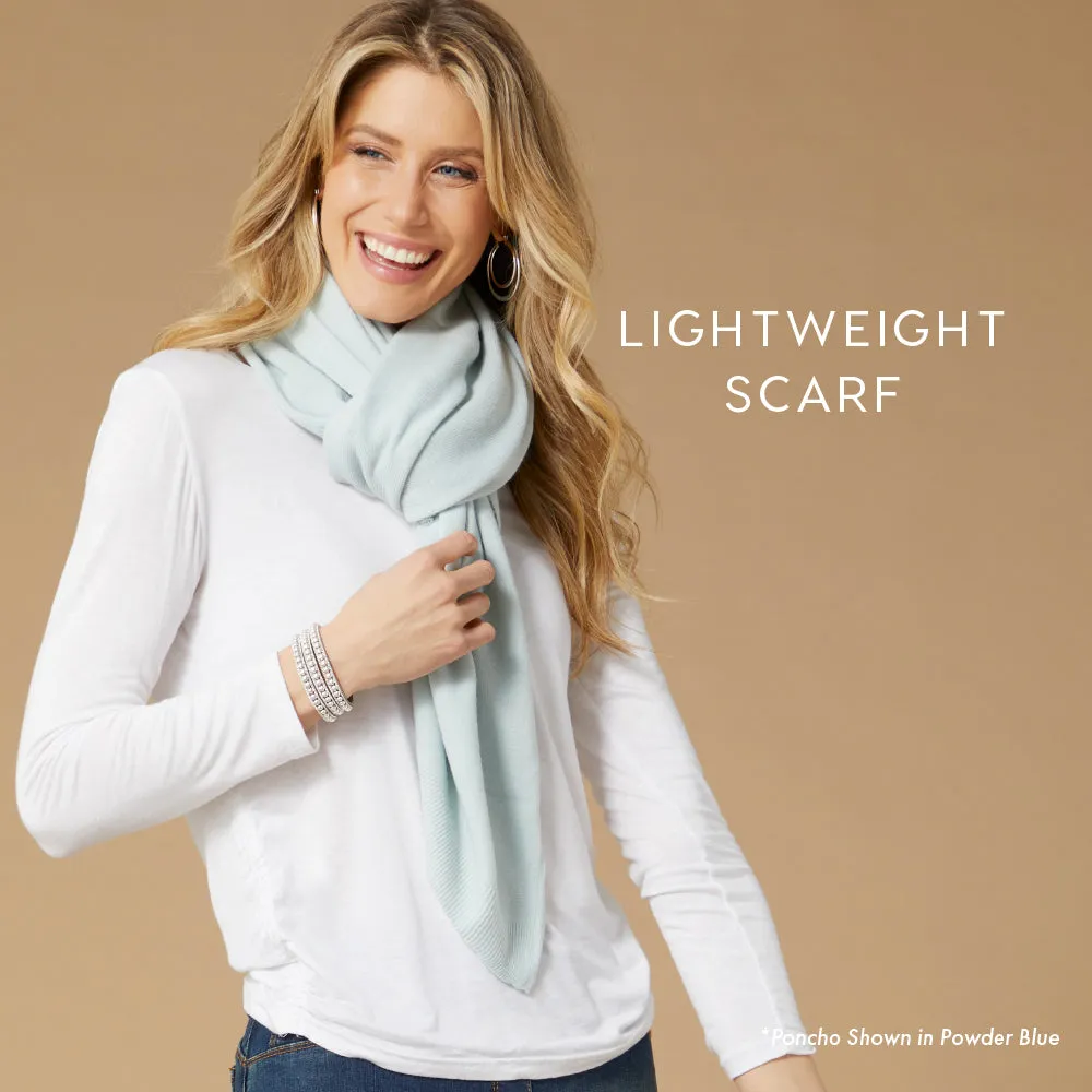 Lightweight Poncho - Aqua