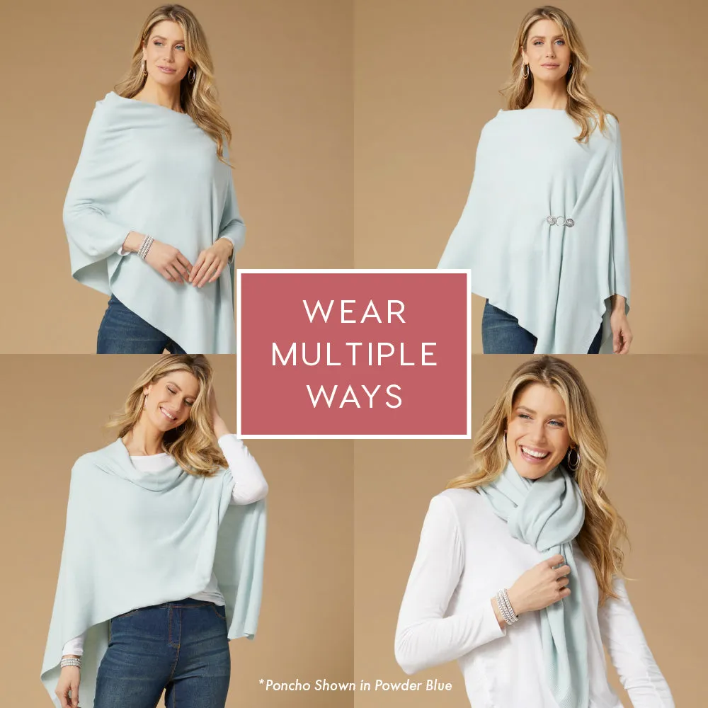 Lightweight Poncho - Aqua