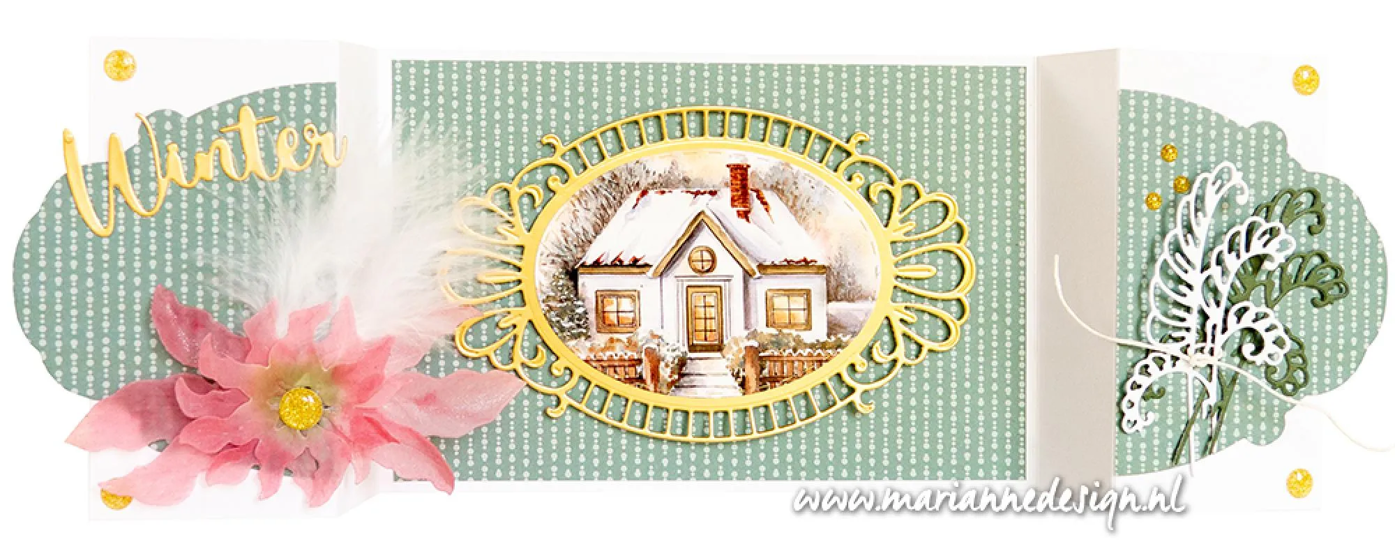 Marianne Design A4 Cutting Sheet - Mattie's Mooiste - Winter Cottages