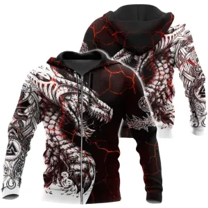 Men's Black And White Printed Sweatshirt