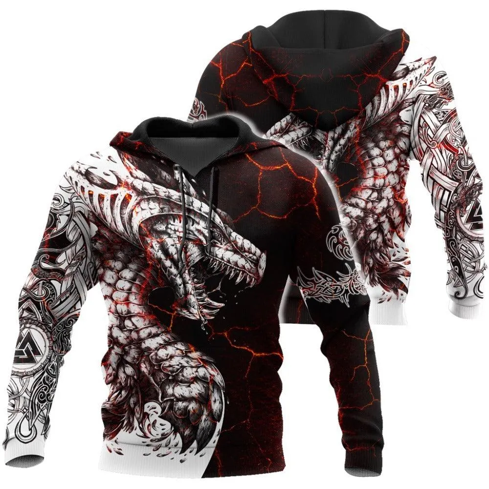 Men's Black And White Printed Sweatshirt