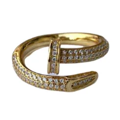 Nail CZ Ring