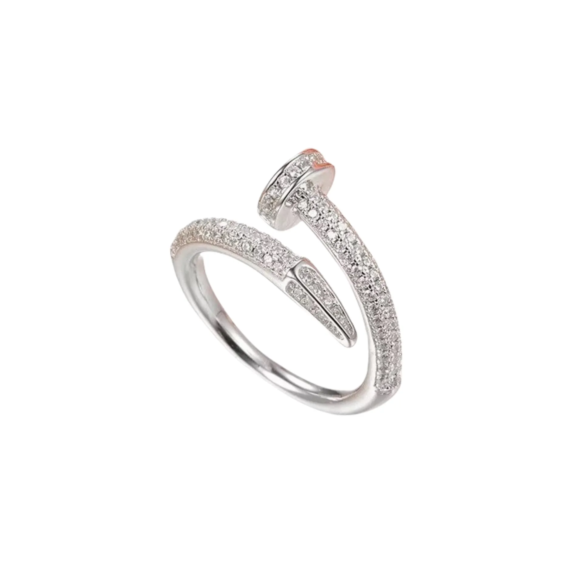 Nail CZ Ring