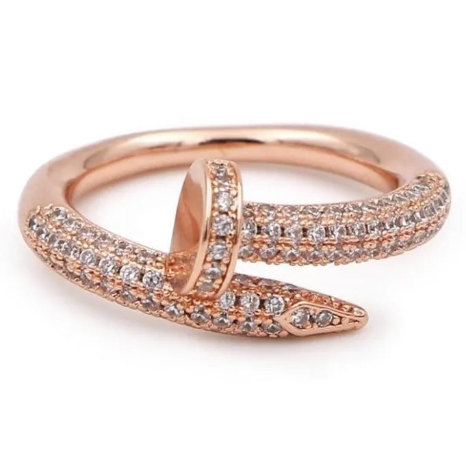 Nail CZ Ring