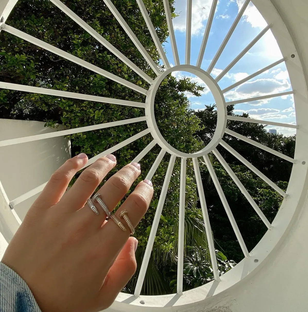 Nail CZ Ring