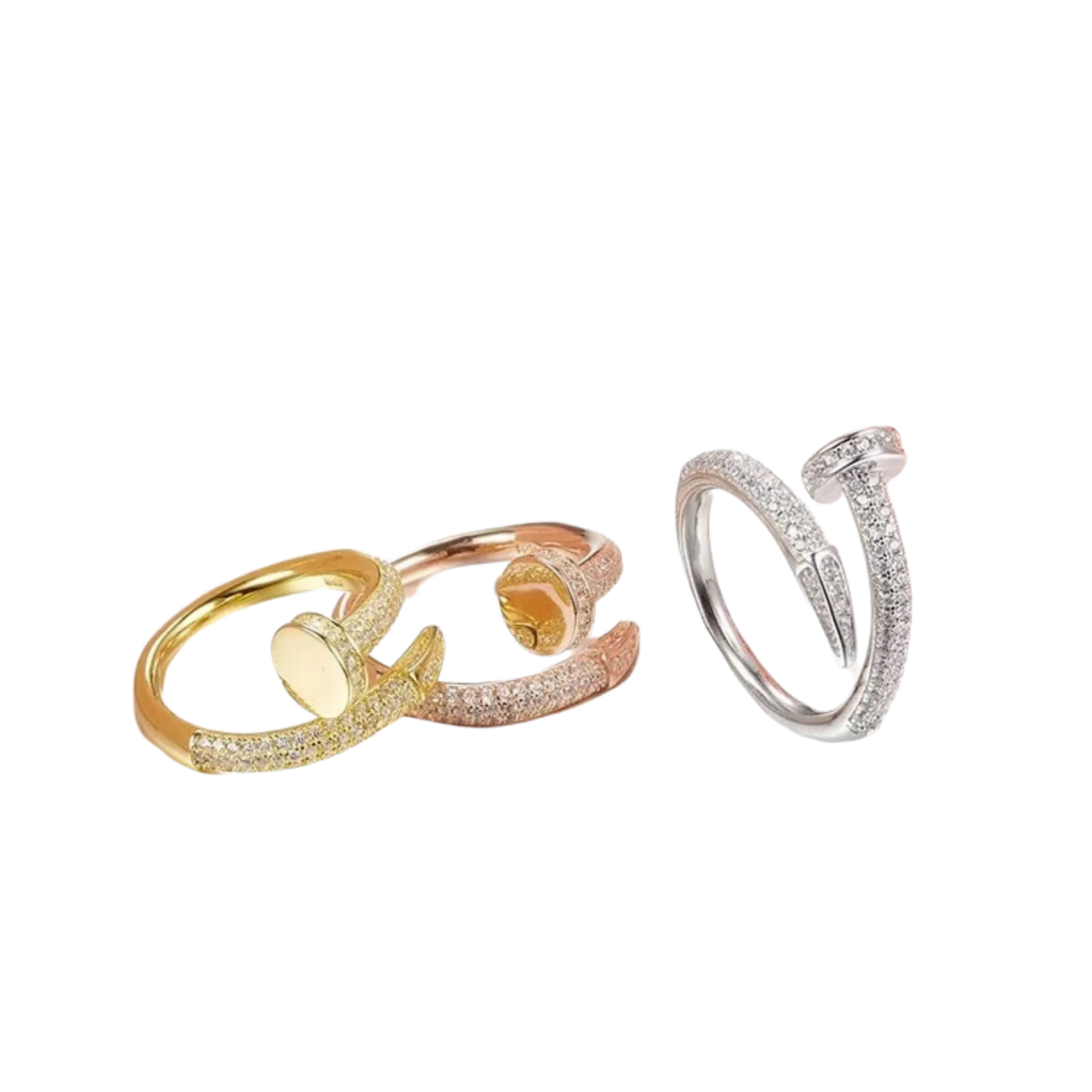 Nail CZ Ring