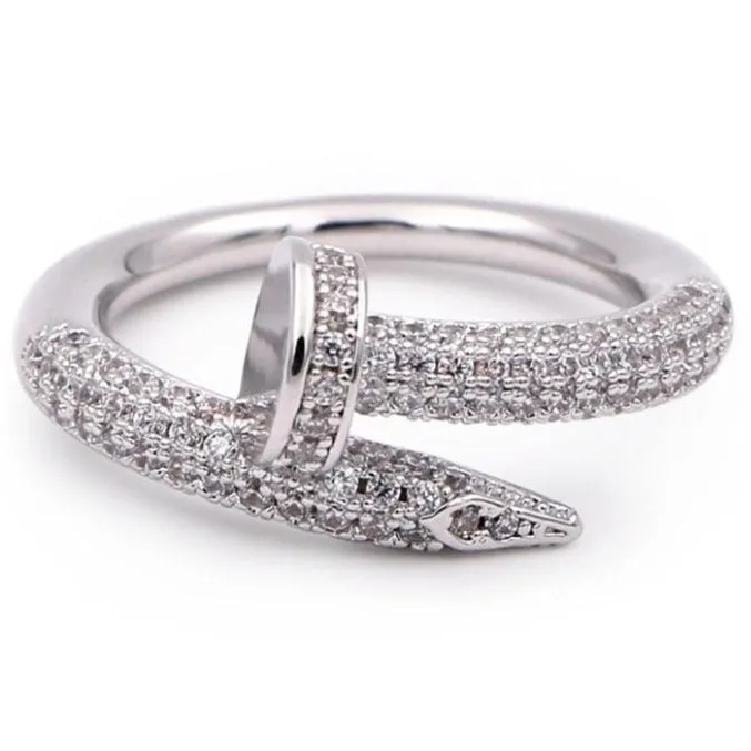 Nail CZ Ring