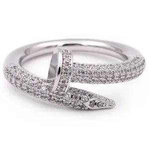 Nail CZ Ring