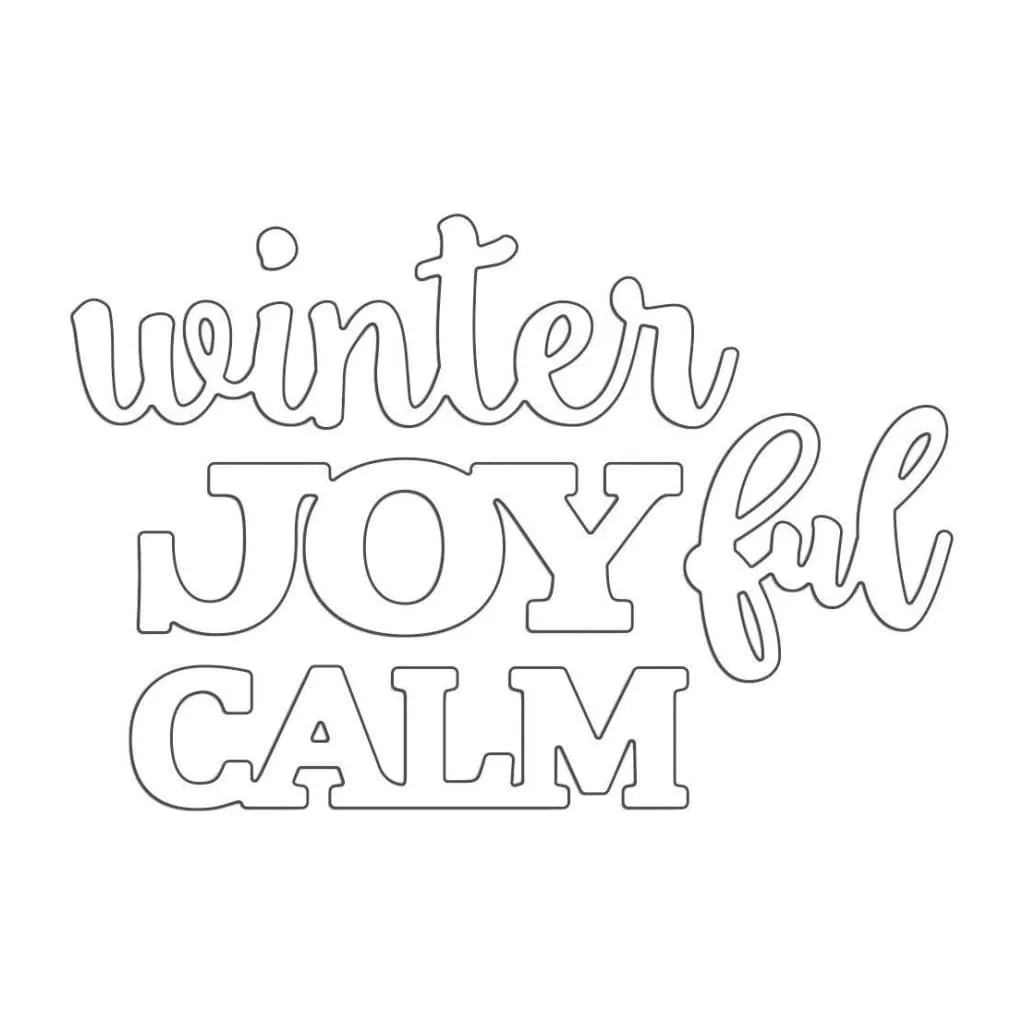 Penny Black Creative Dies - Joyful Winter*