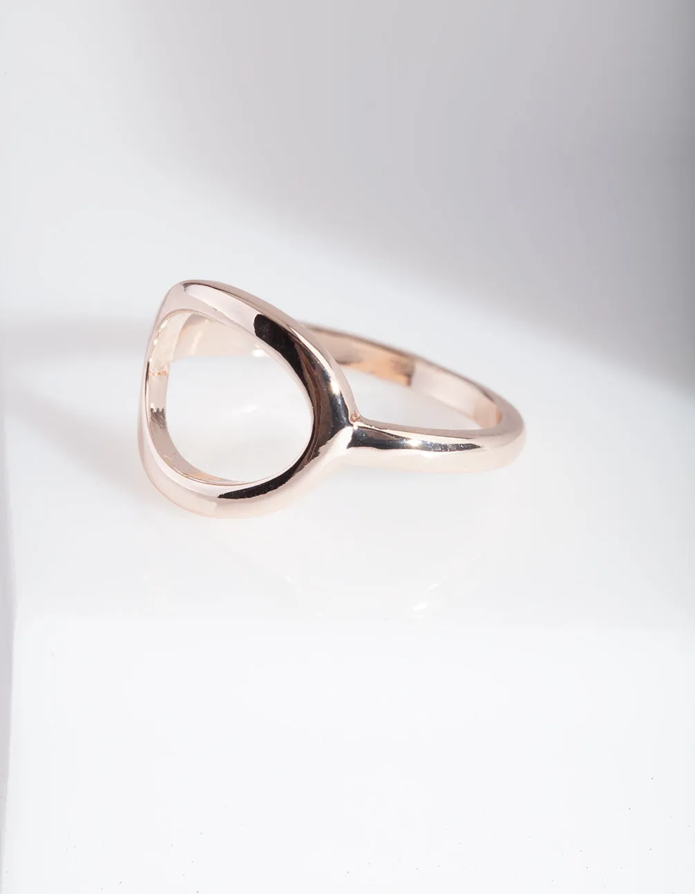Rose Gold Open Oval Ring