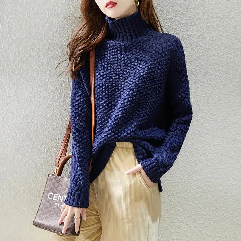 Ruffle Turtleneck Sweater