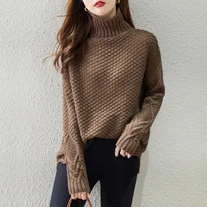 Ruffle Turtleneck Sweater