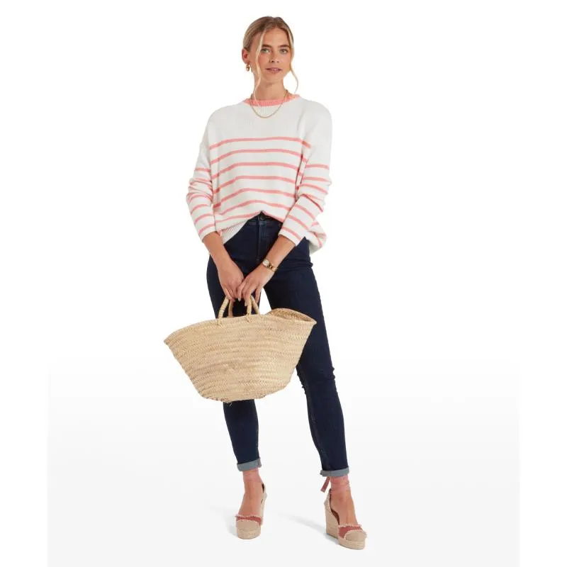 Schoffel Lee Bay Ladies Jumper - Soft White/Flamingo