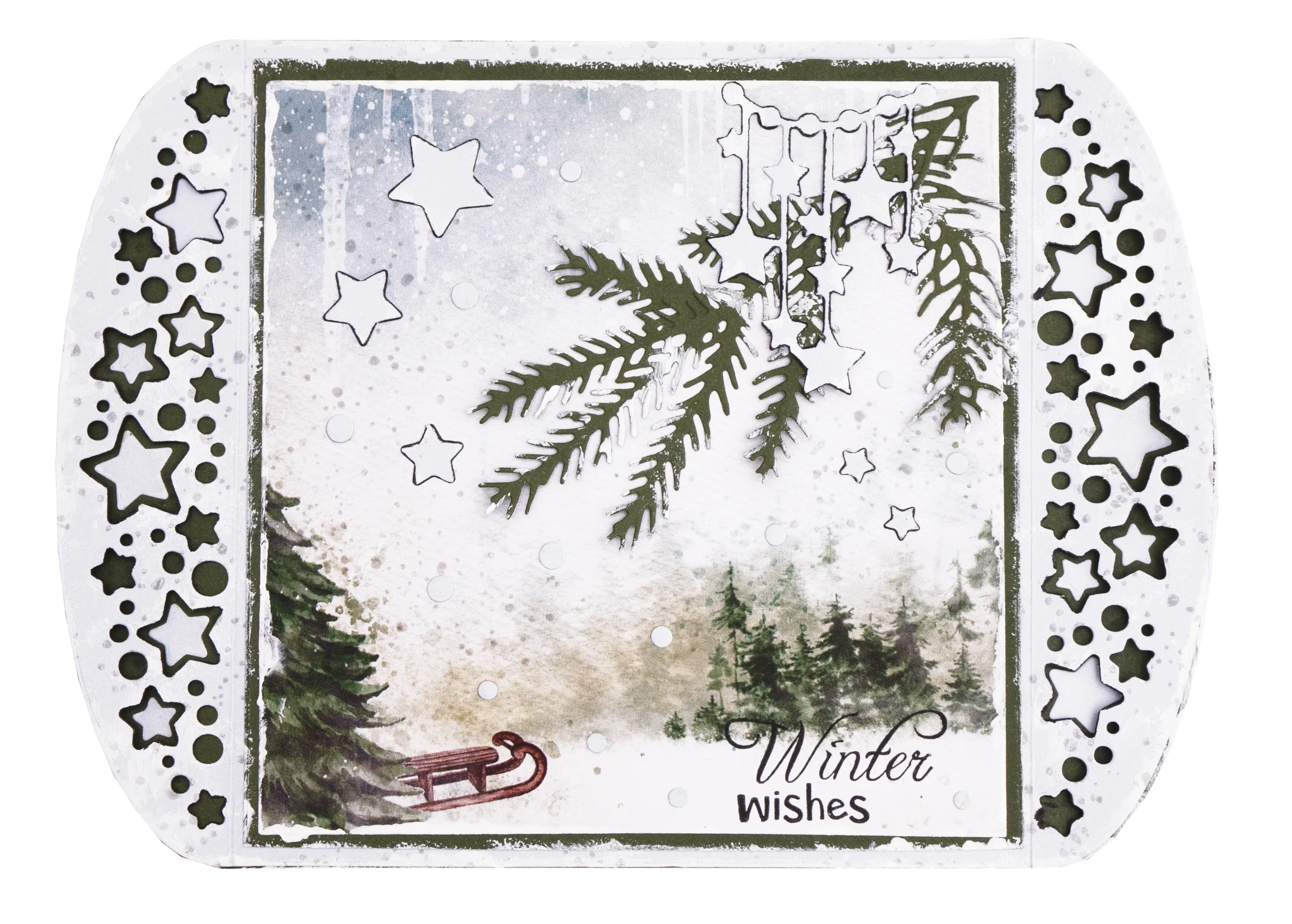 SL Cutting Die Card Shape Sending Joy 148x205mm nr.54