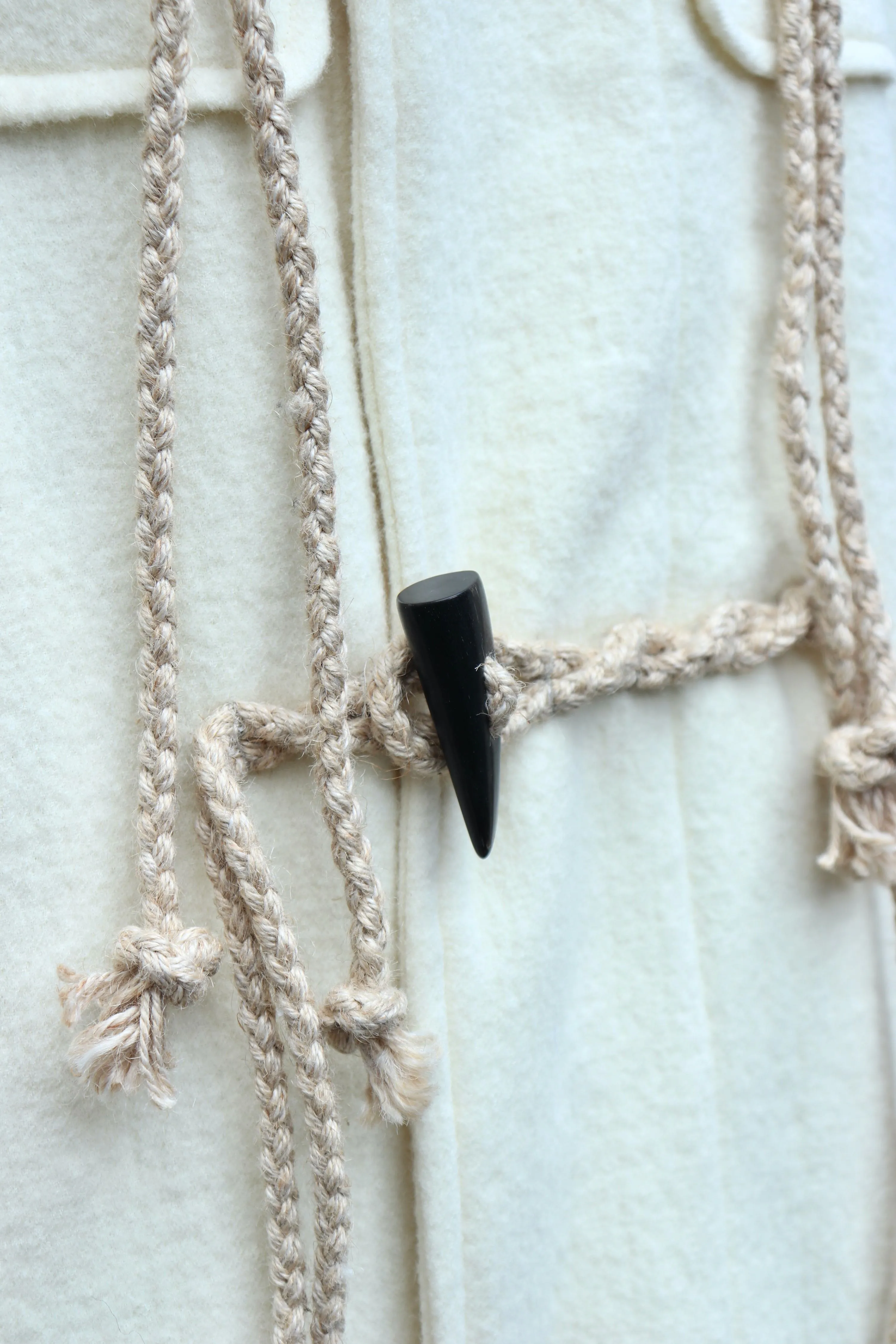 SUGARHILL  CORDED DUFFLE COAT(IVORY WHITE)