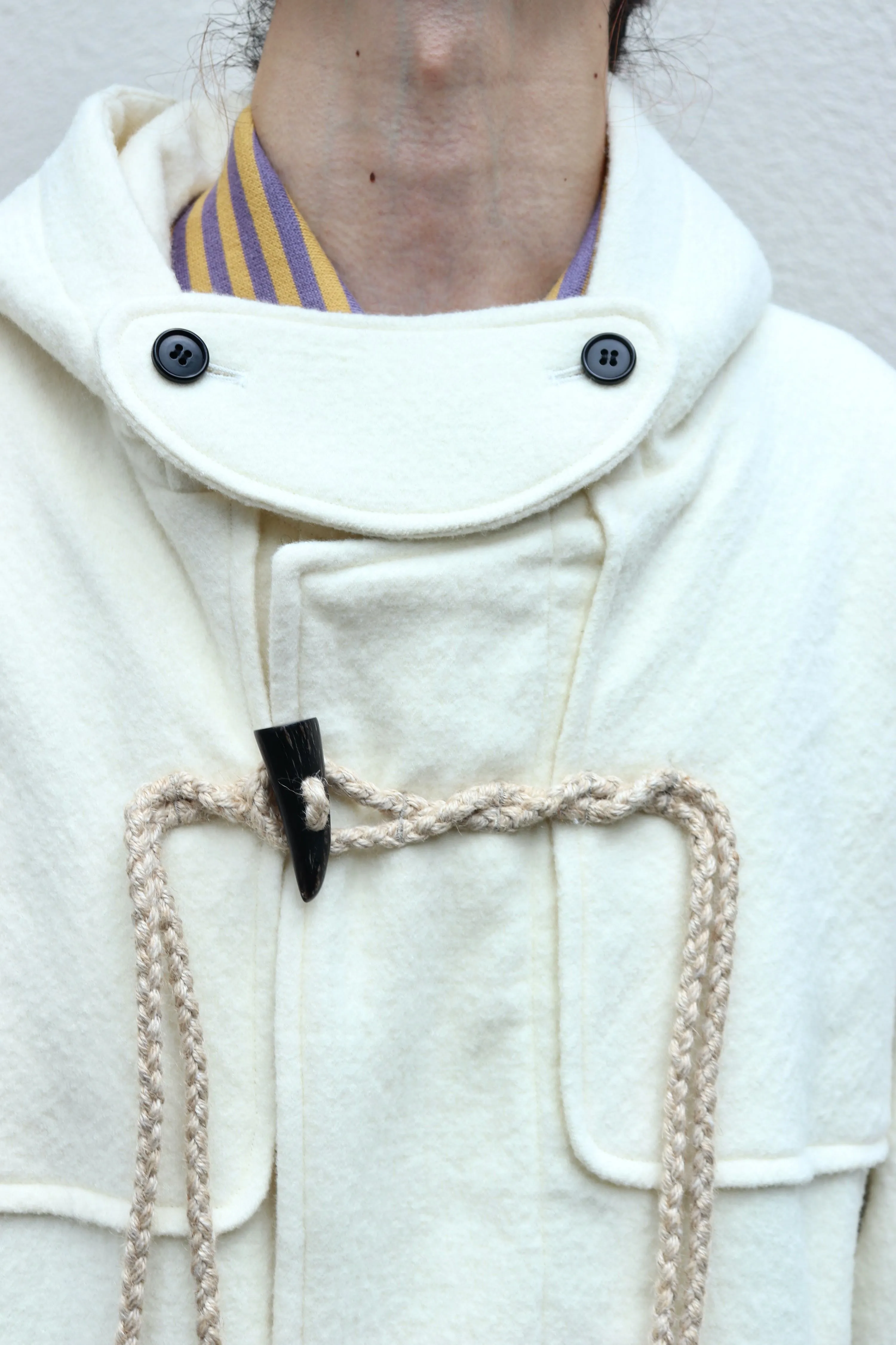 SUGARHILL  CORDED DUFFLE COAT(IVORY WHITE)