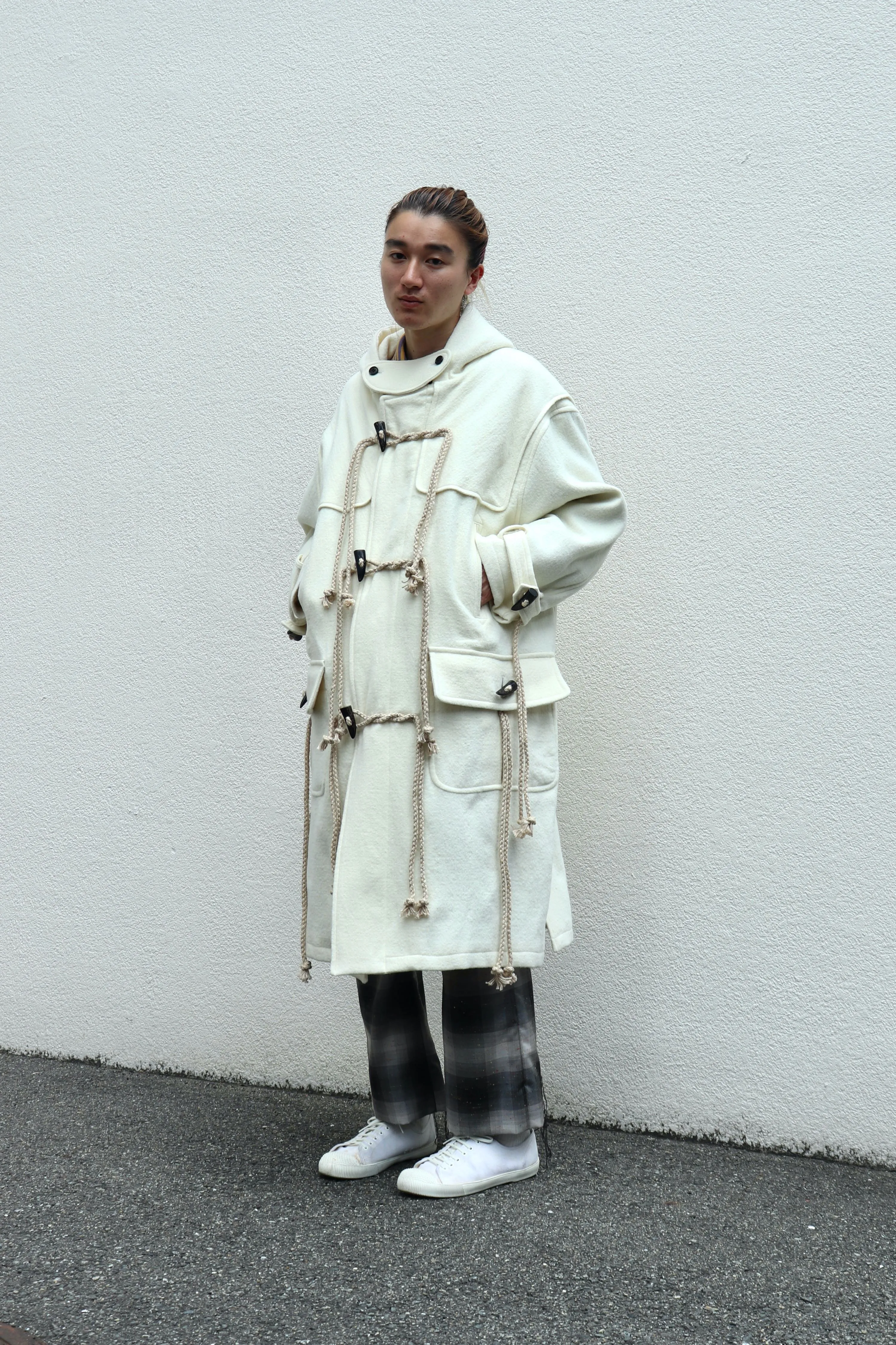 SUGARHILL  CORDED DUFFLE COAT(IVORY WHITE)