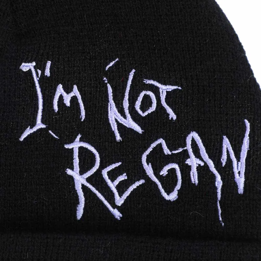 The Exorcist - I'm Not Regan Distressed Sublimated Patch Cuff Beanie