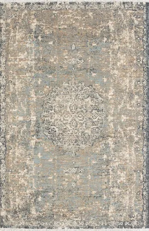 Titanium 39400 16014 Floret Seaglass By Patina Vie Rug