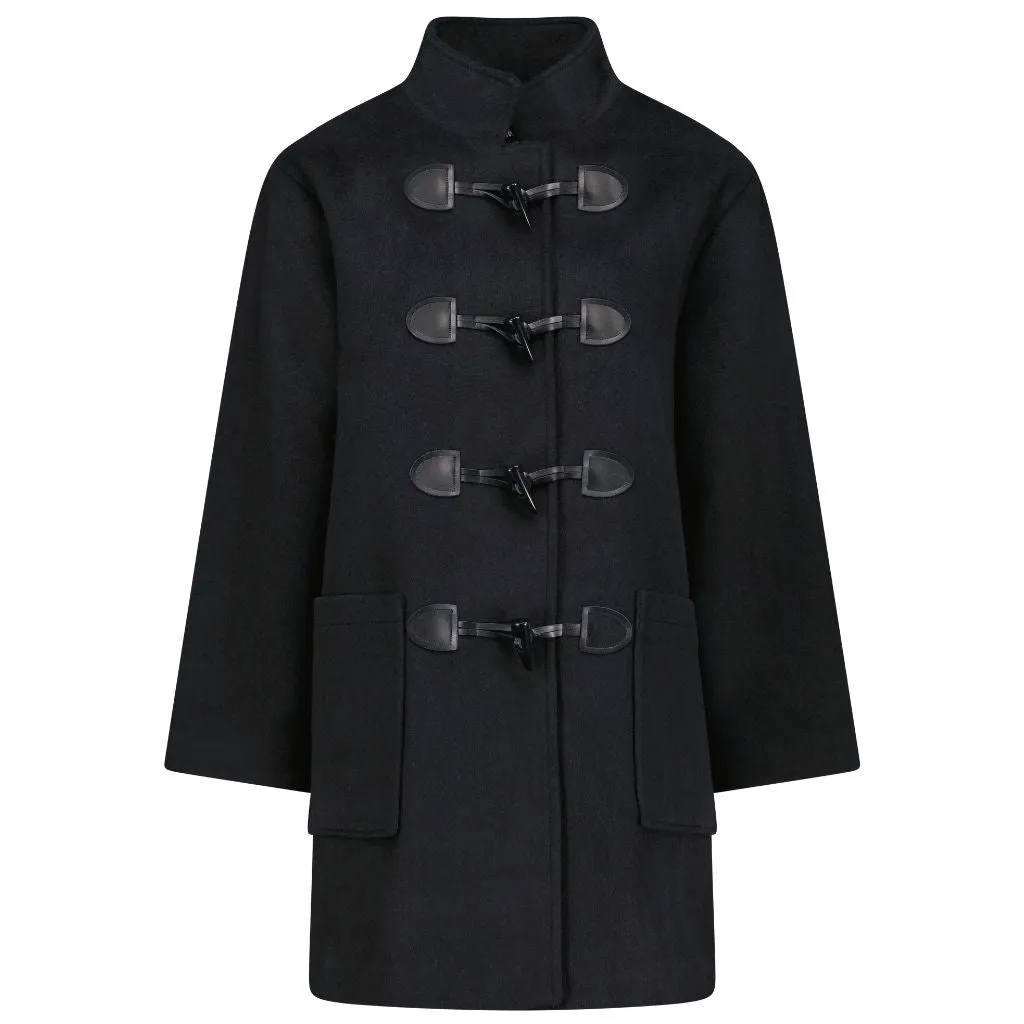 Virginia Wool Duffle Coat - Black