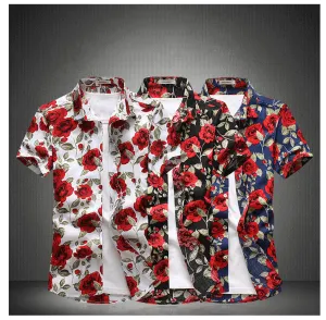 White Rose Button Up Shirt